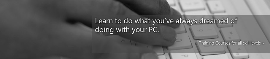 Learn to do what you've always dreamed of doing with your PC. Training for all skill levels.